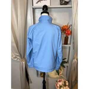 Columbia Sportswear Company size Medium Blue Logo Linnea Zip GUC Jacket Pockets